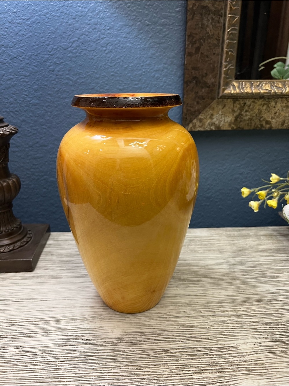Don Noble Signed Original Aspen Studio Wood Vase Hand Turned Colorado Art 15” - Picture 2 of 6